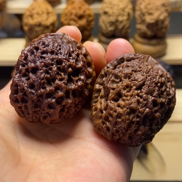 把件文玩核桃鬼工球45