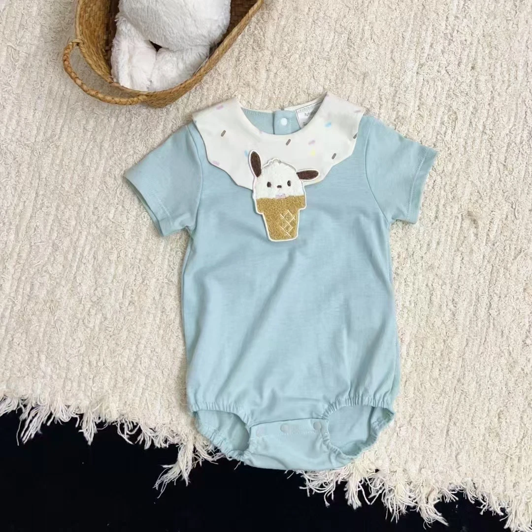 宝宝夏天婴儿冰淇淋包屁衣