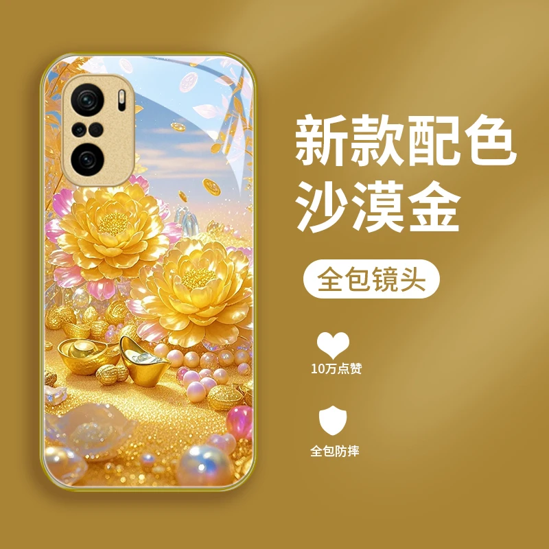 好事发生适用小米红米k40pro手机壳K40玻璃k40s女款k30限量k30pr