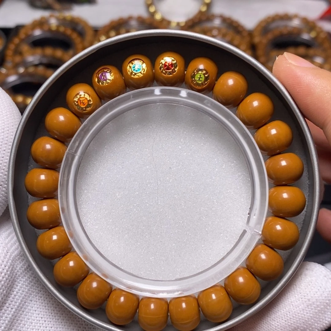 猴头核桃手串五行算盘珠尺寸11+全品