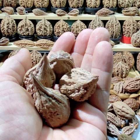 文玩核桃把件心**你四个