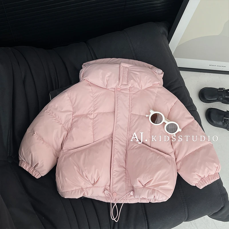 【Umi现货】2024冬装韩版儿童时尚粉嫩可爱连帽百搭保暖棉服MPG5386