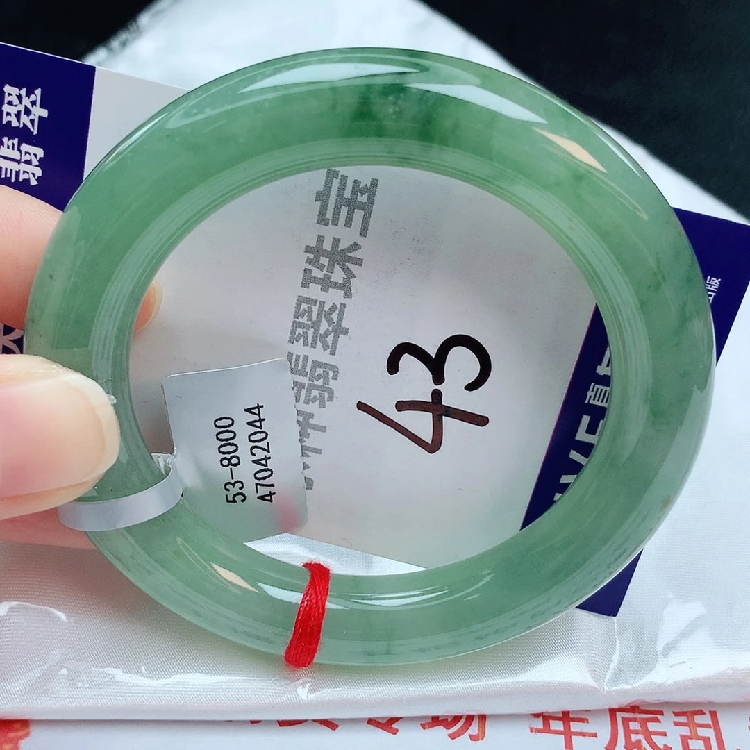 翡翠手镯未镶嵌缅甸天然A货翡翠手镯