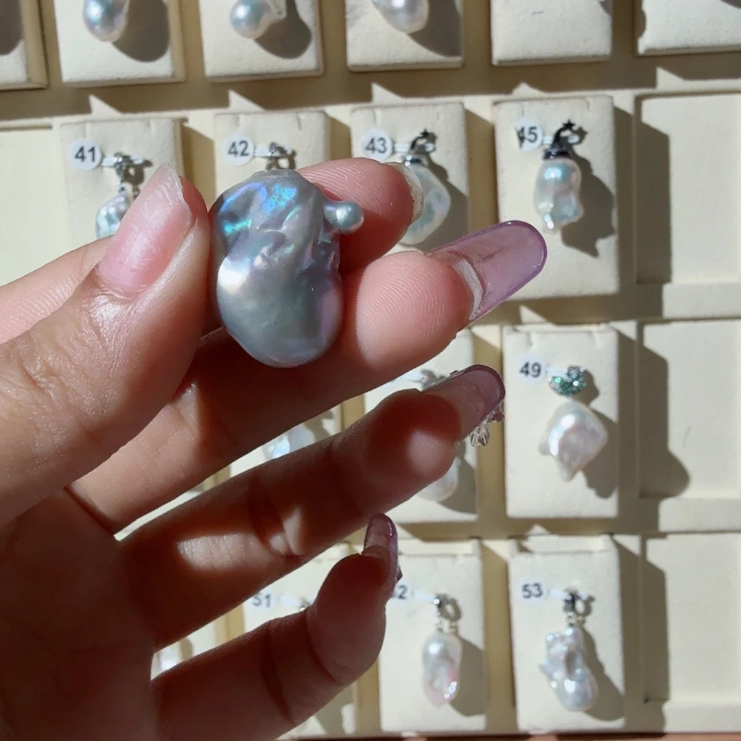 项链合金淡水珍珠