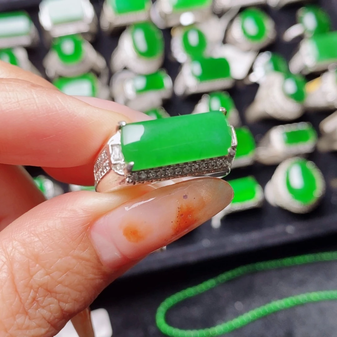 未镶嵌戒指翡翠天然翡翠正品