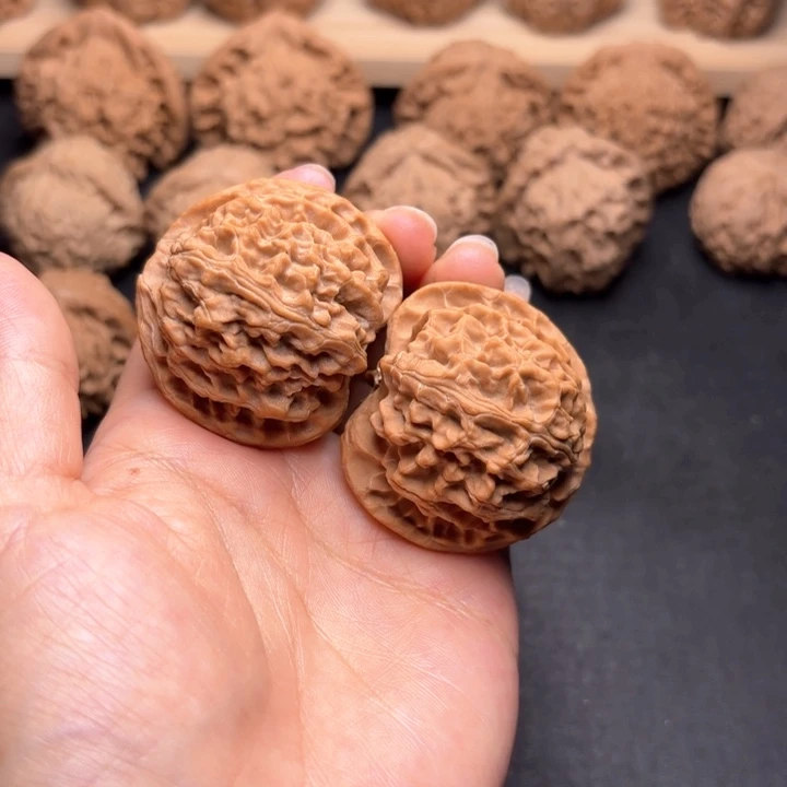 喜***楂文玩核桃把件41苹果