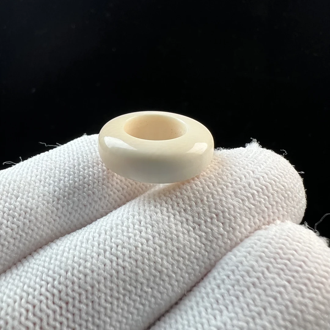 S2161天然猛犸牙跑环10*6mm 支持鉴定 假一罚四