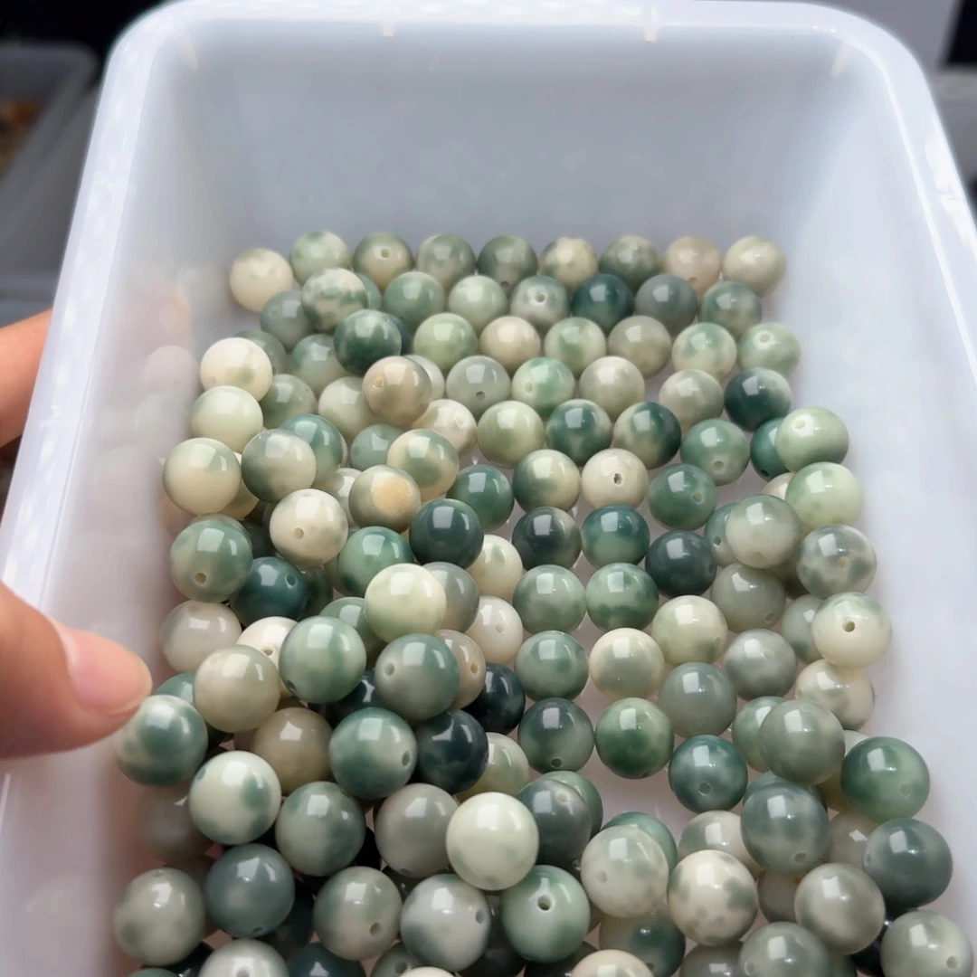 菩提根/象牙果吊坠50颗绿花皮12圆