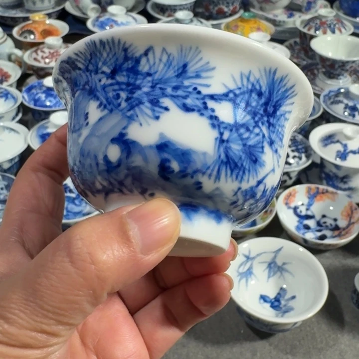 景德镇手工手绘杯