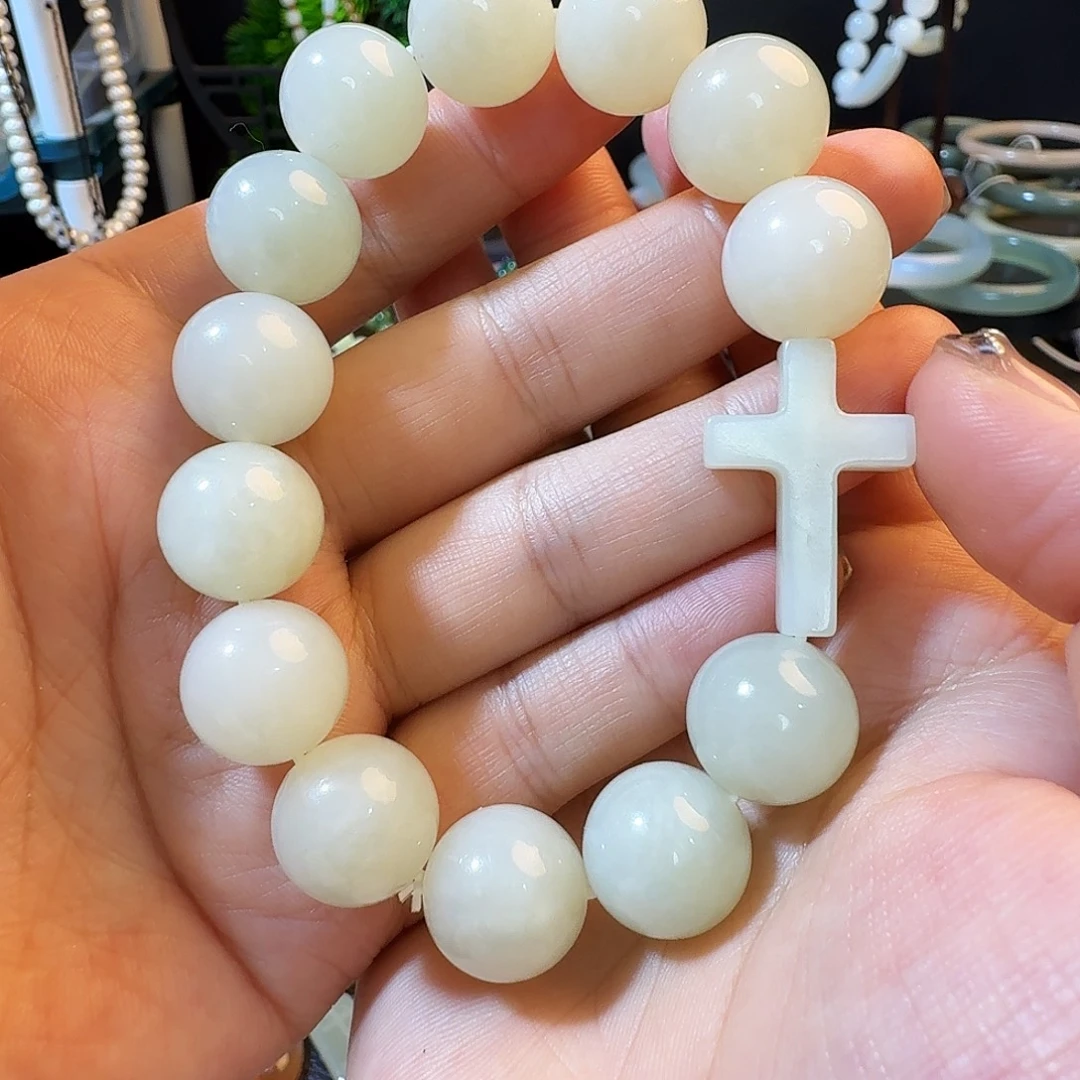 和田玉未镶嵌手链