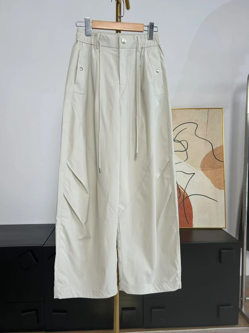 夏季薄款高腰A版工装裤