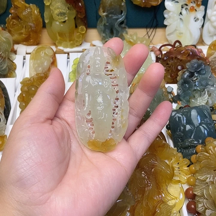 岫玉未镶嵌岫玉吊坠