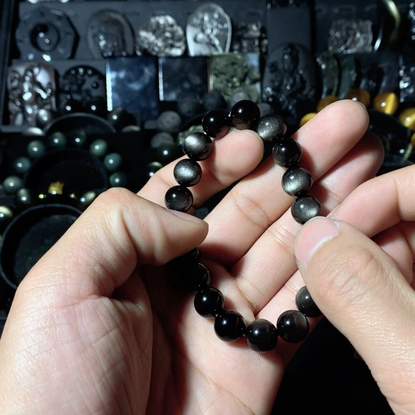 【闪购商品】黑曜岩珠宝奇石未镶嵌星****羔