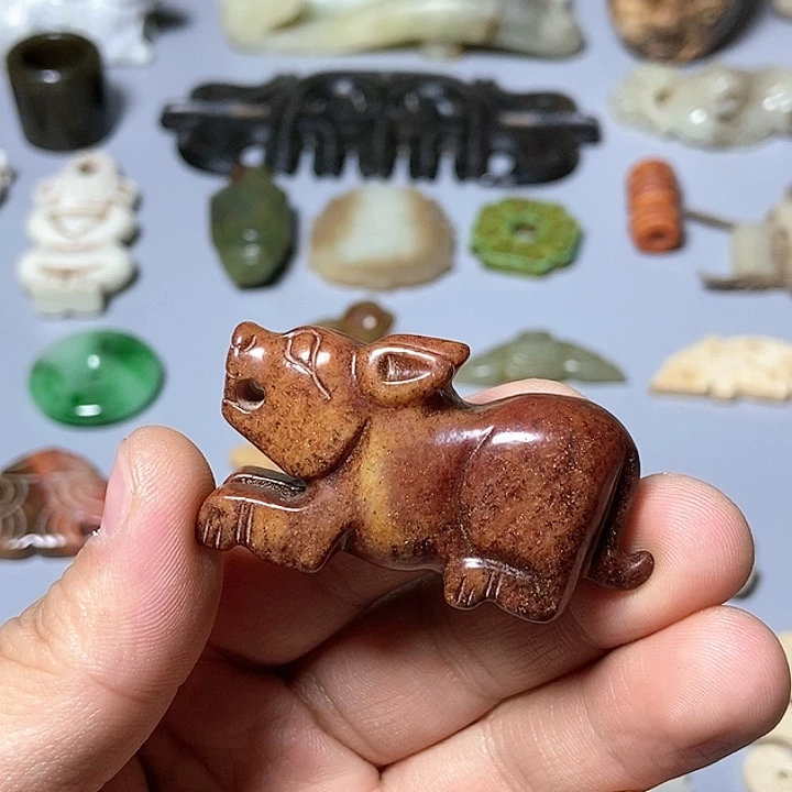 和田玉未镶嵌颈饰65