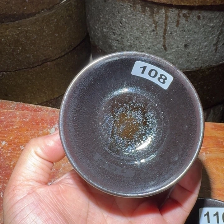 青****小雨茶盏，手工柴烧