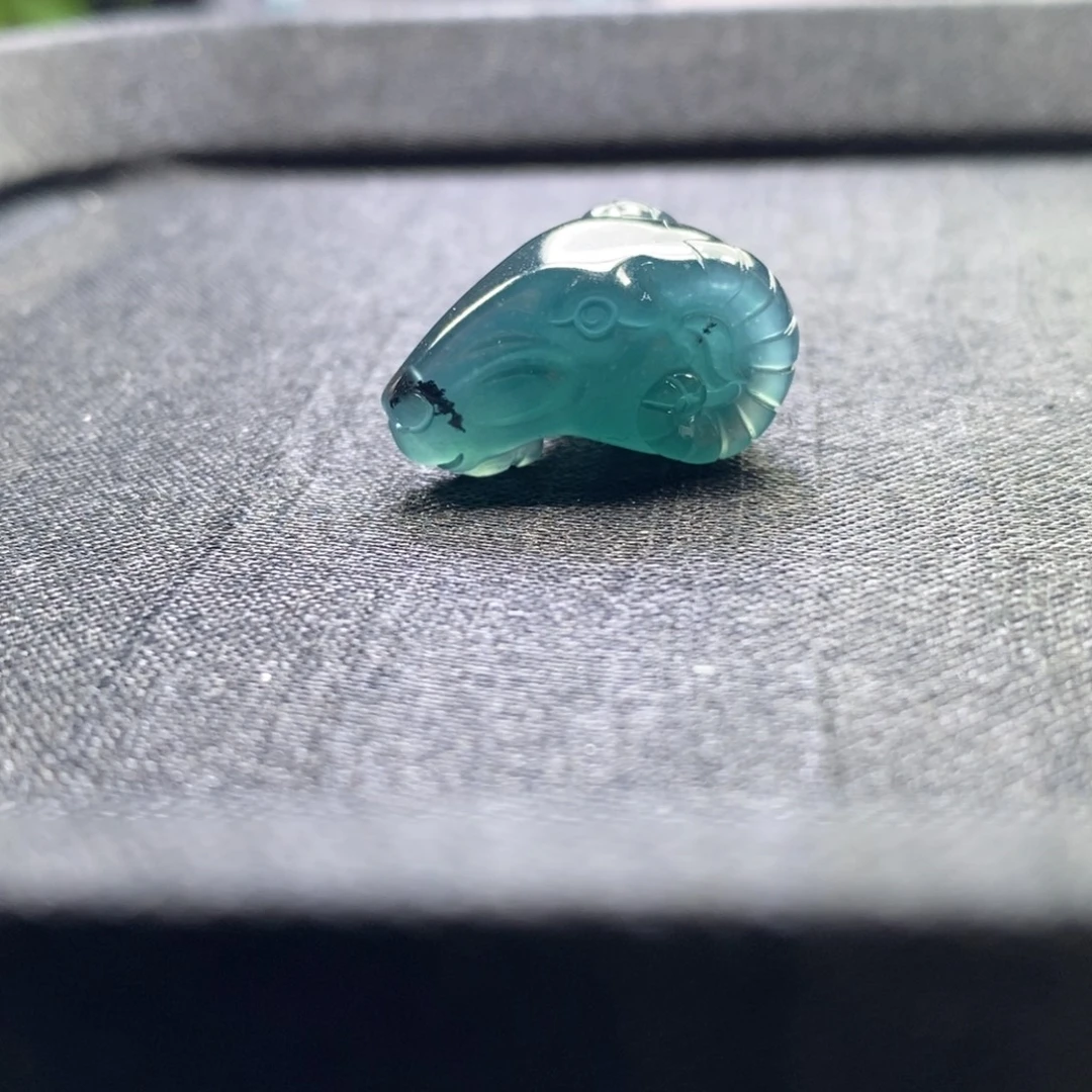 翡翠未镶嵌手串卡21羊头