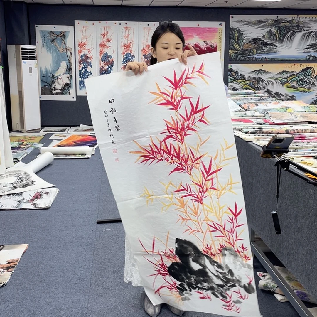 国画作品小姐姐放漏…