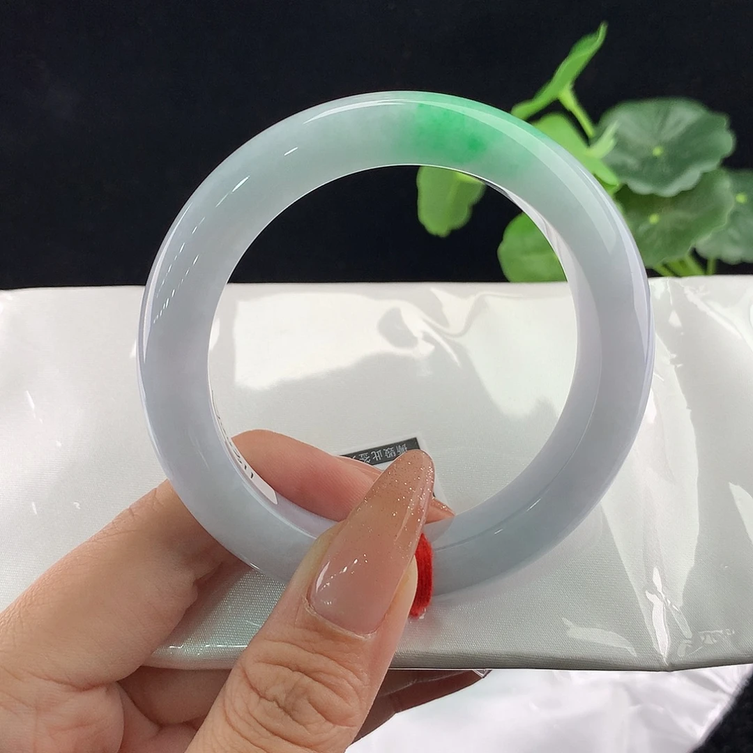 翡翠未镶嵌手镯正59