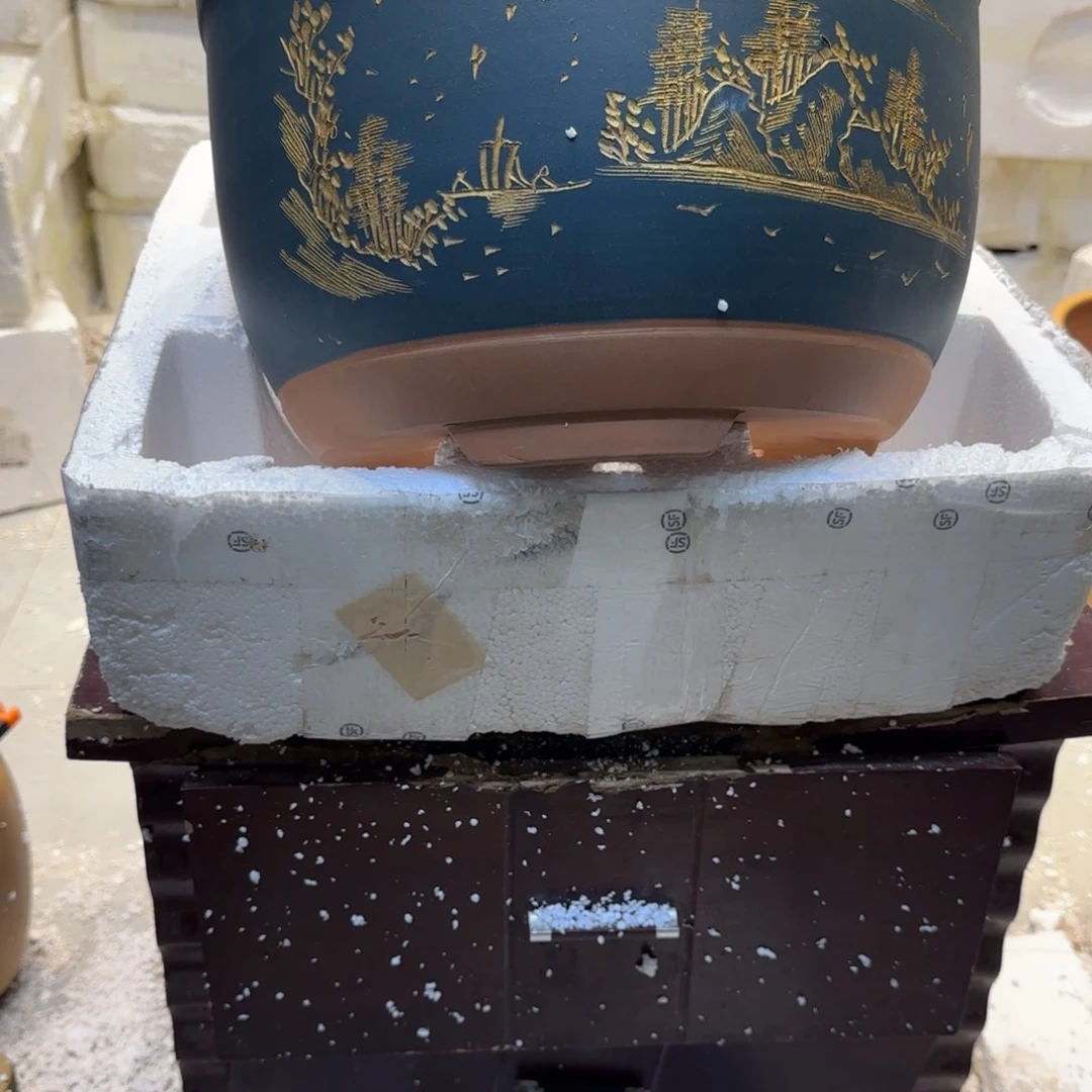 紫砂花盆口径25.15口径