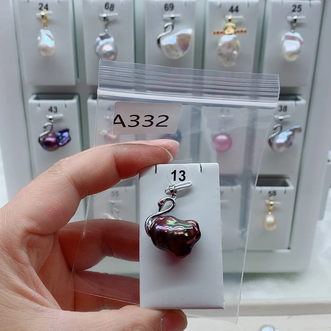 淡水珍珠吊坠(不含链)合金