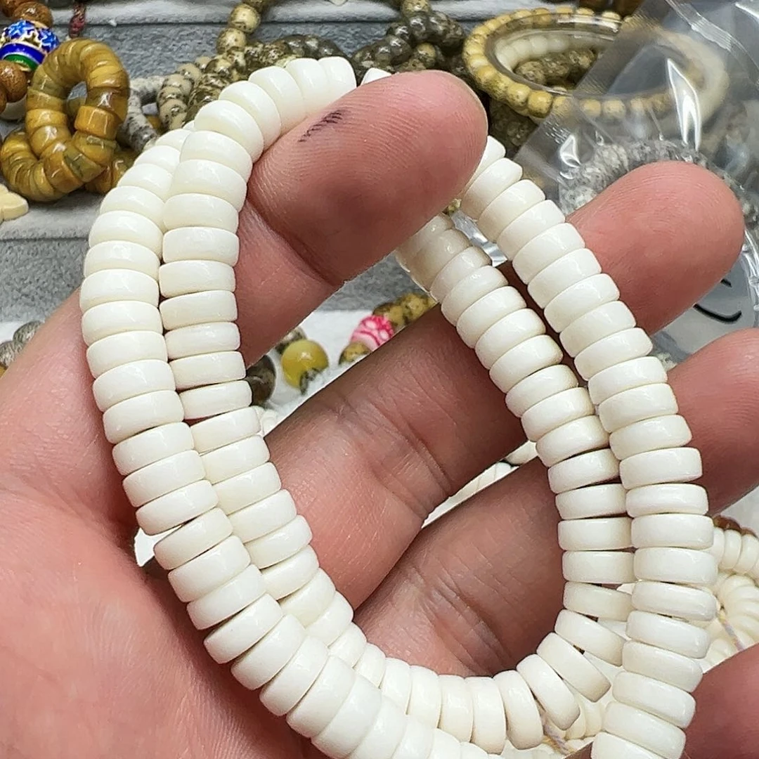 驼骨手串/手链83白驼骨0.8片108有粽裂