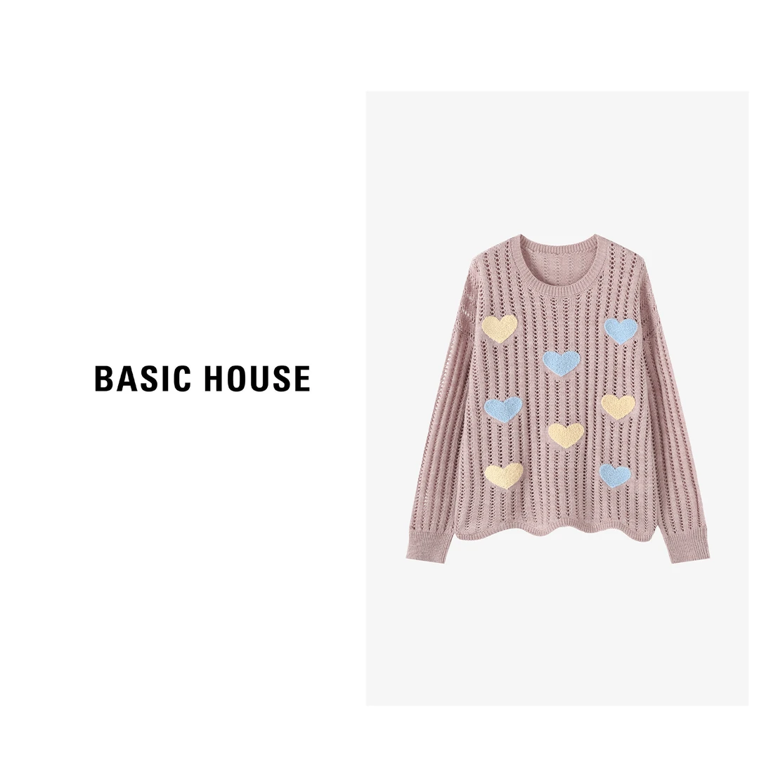 【薇笑专属】Basic House/百家好时尚百搭休宽松针织衫-B0624E5R312