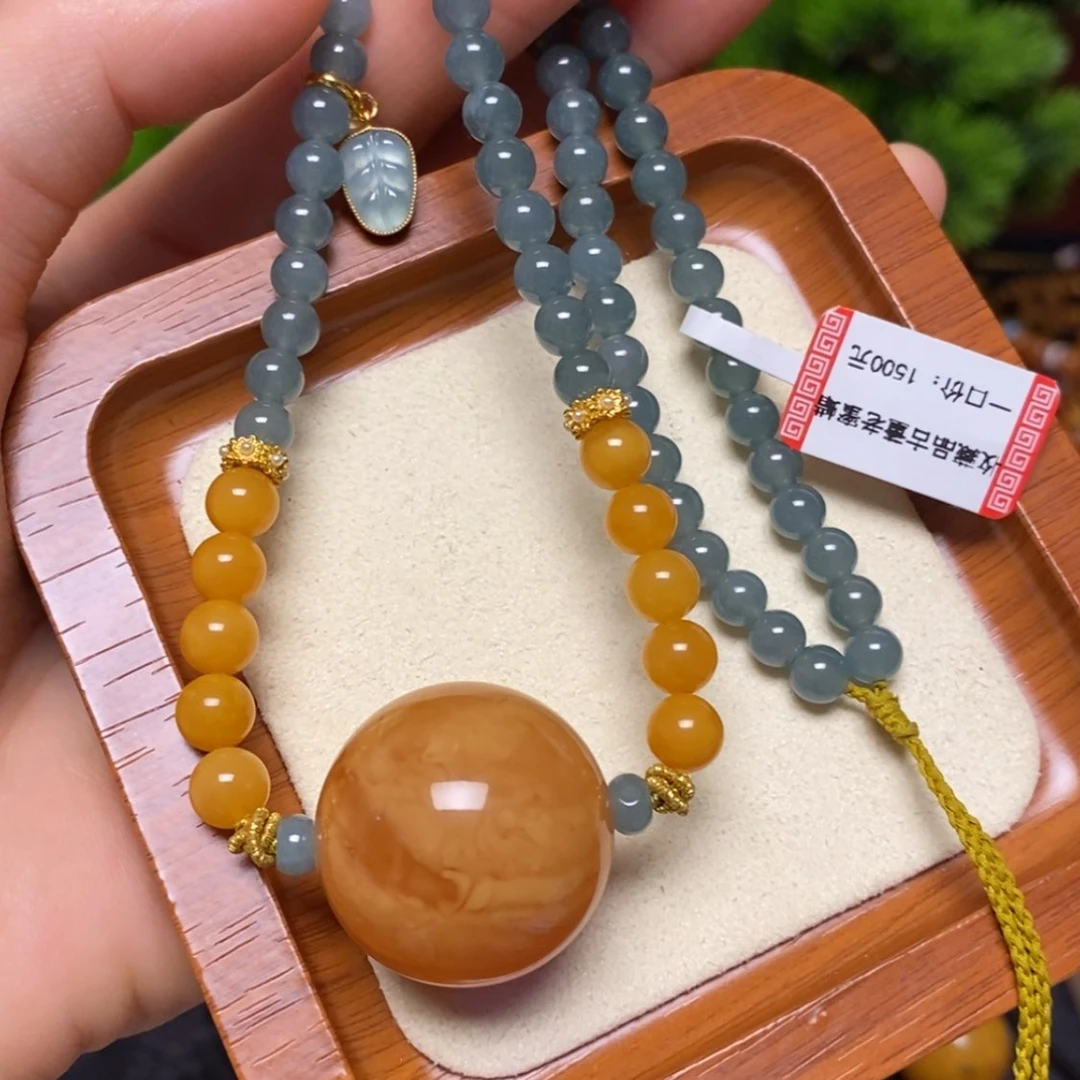 【闪购商品】蜜蜡颈饰未镶嵌项链