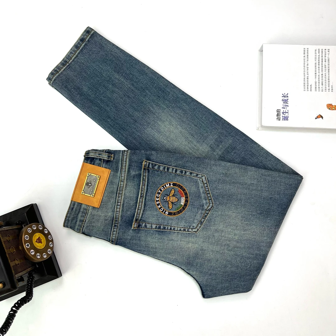【2025夏款新品定制】33958-37重工水洗欧货牛仔裤