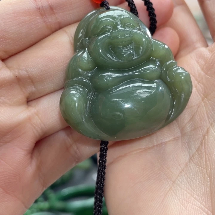 思***南和田玉未镶嵌颈饰青黄口大佛公