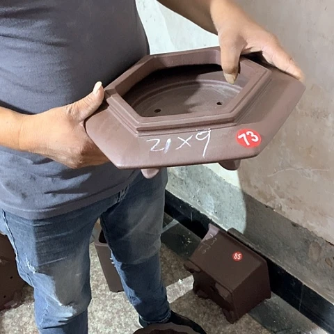 紫砂花盆手工定制