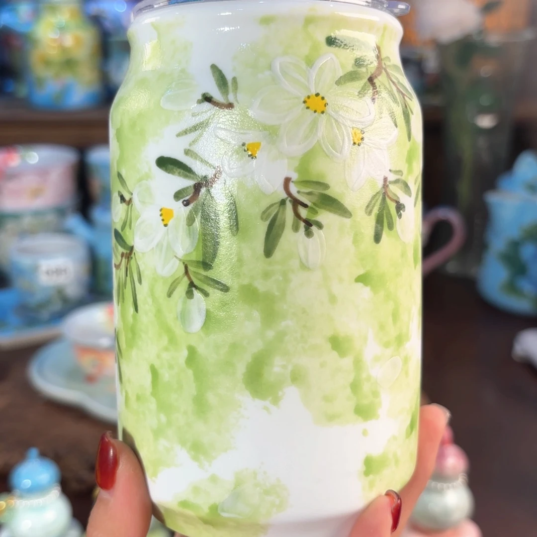 景德镇手绘高温釉下彩陶瓷茶具