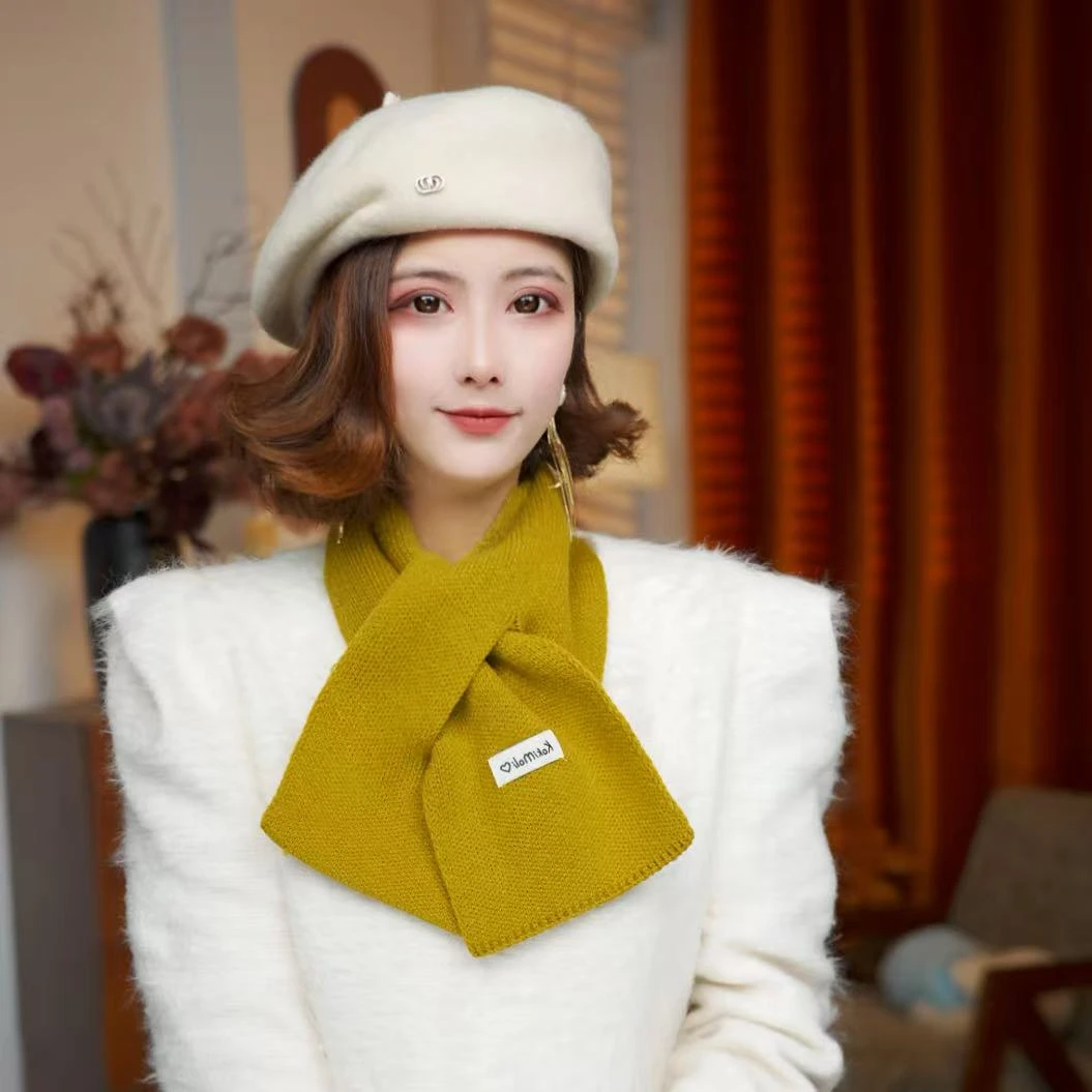 （送围巾）法式复古贝雷帽秋冬季羊毛呢蓓蕾帽子