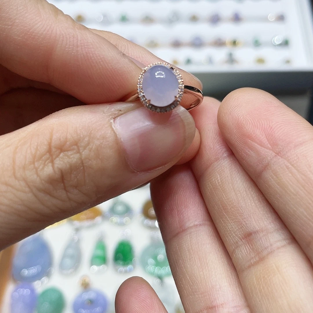 【闪购商品】翡翠18K金镶嵌吊坠(不含链)