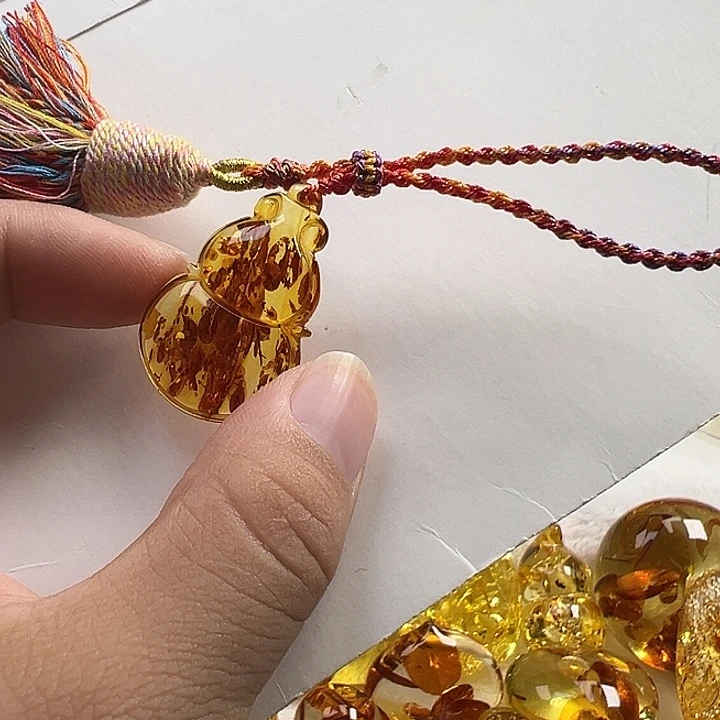 琥珀(花珀)项圈未镶嵌
