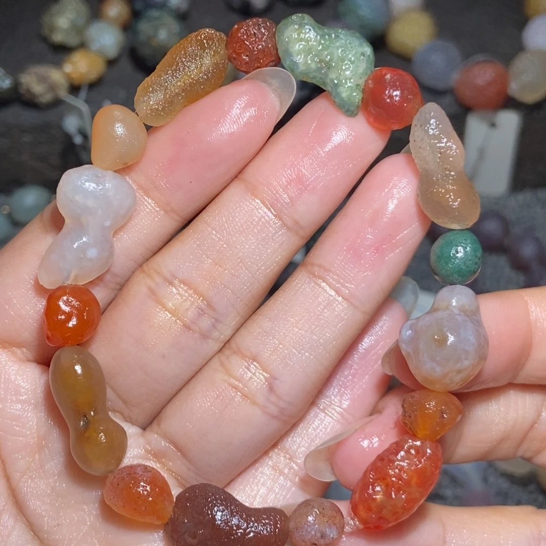 未镶嵌玛瑙/玉髓珠宝半成品