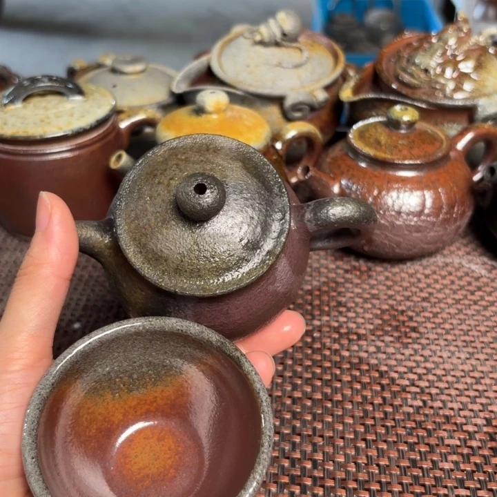 茶杯紫砂手持鸡心140