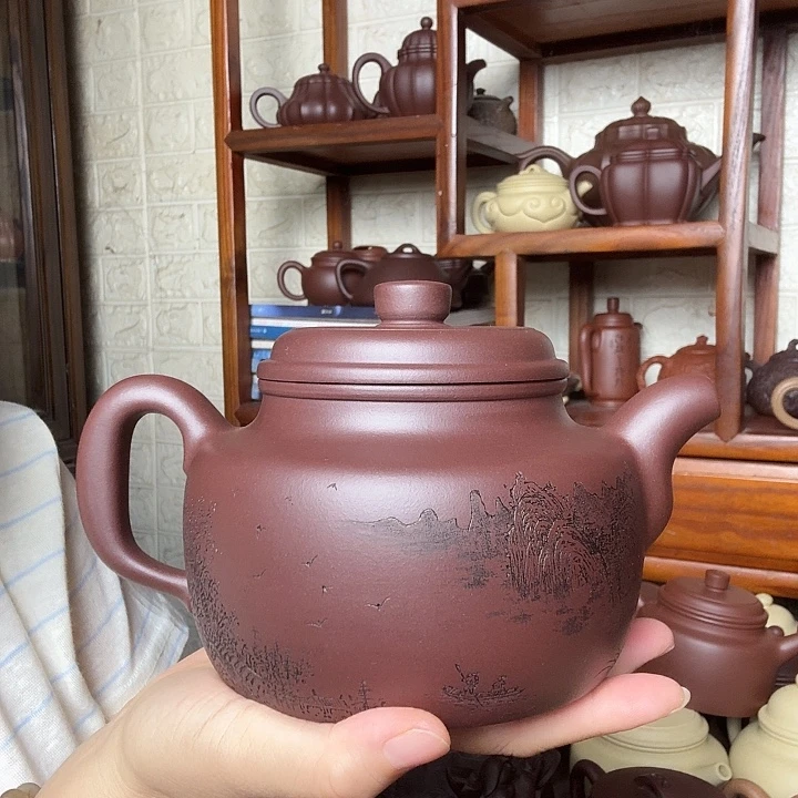 茶壶紫砂大德钟700cccc精工半手工