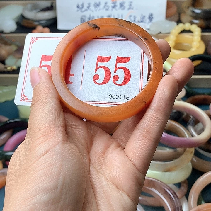 石英质玉（黄龙玉）未镶嵌手镯