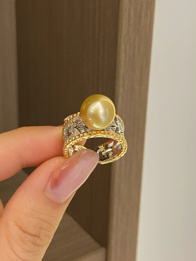 璨澜 南洋金珠戒指