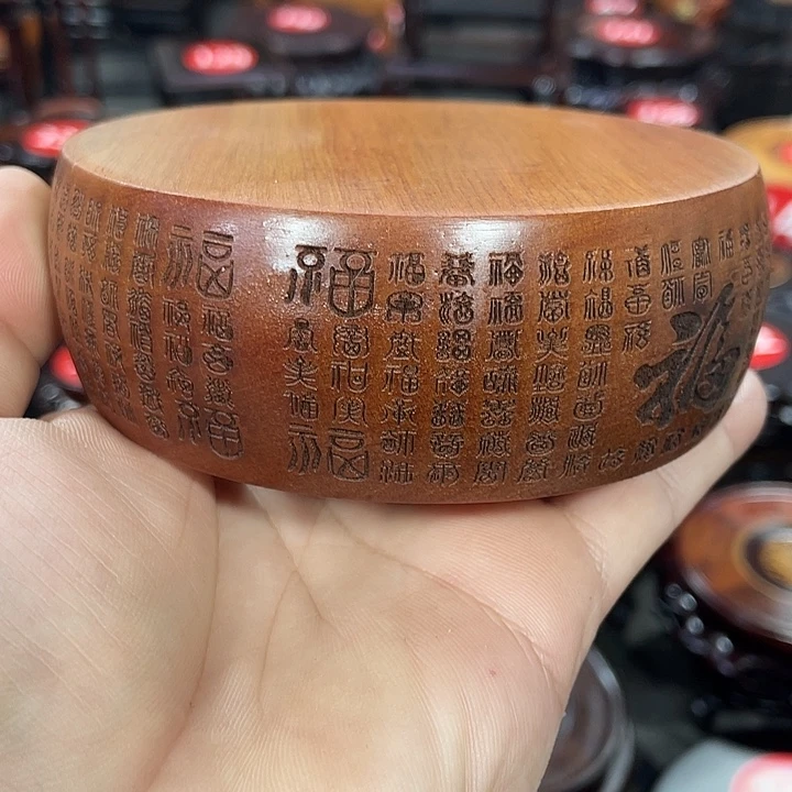 琉璃手工艺品红木底座工艺品11