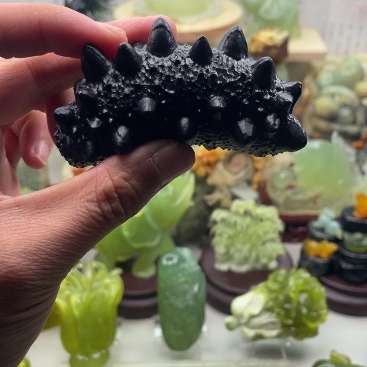 蛇纹石玉未镶嵌四大名玉手把