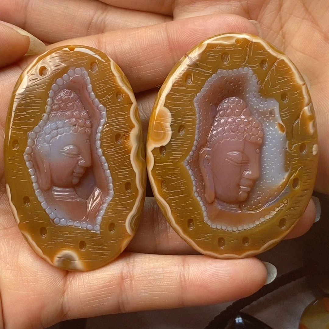 玛瑙/玉髓颈饰未镶嵌战国红