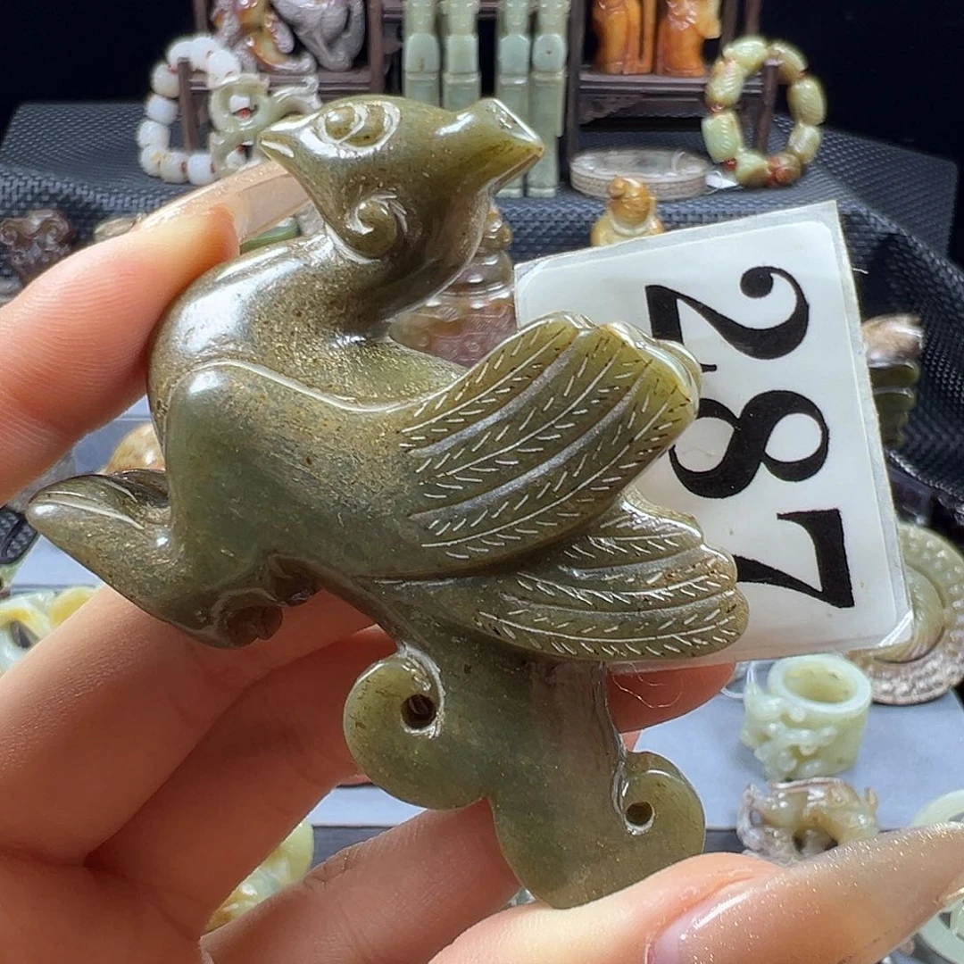 和田玉未镶嵌挂件