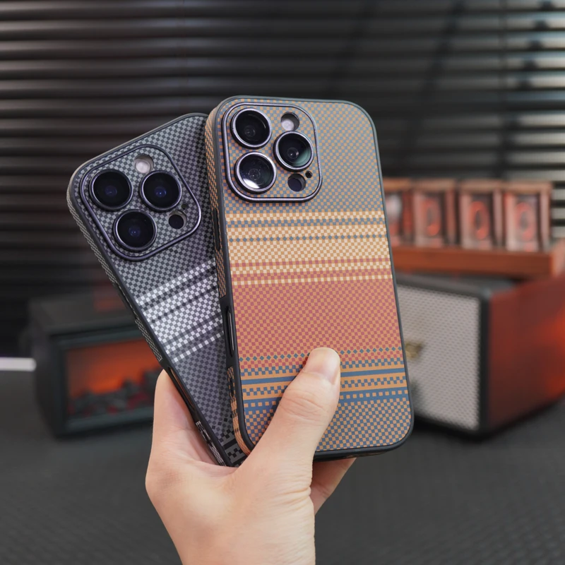 【全包边】iPhone16手机壳新款碳纤纹适用苹果13/14/15promax防摔套