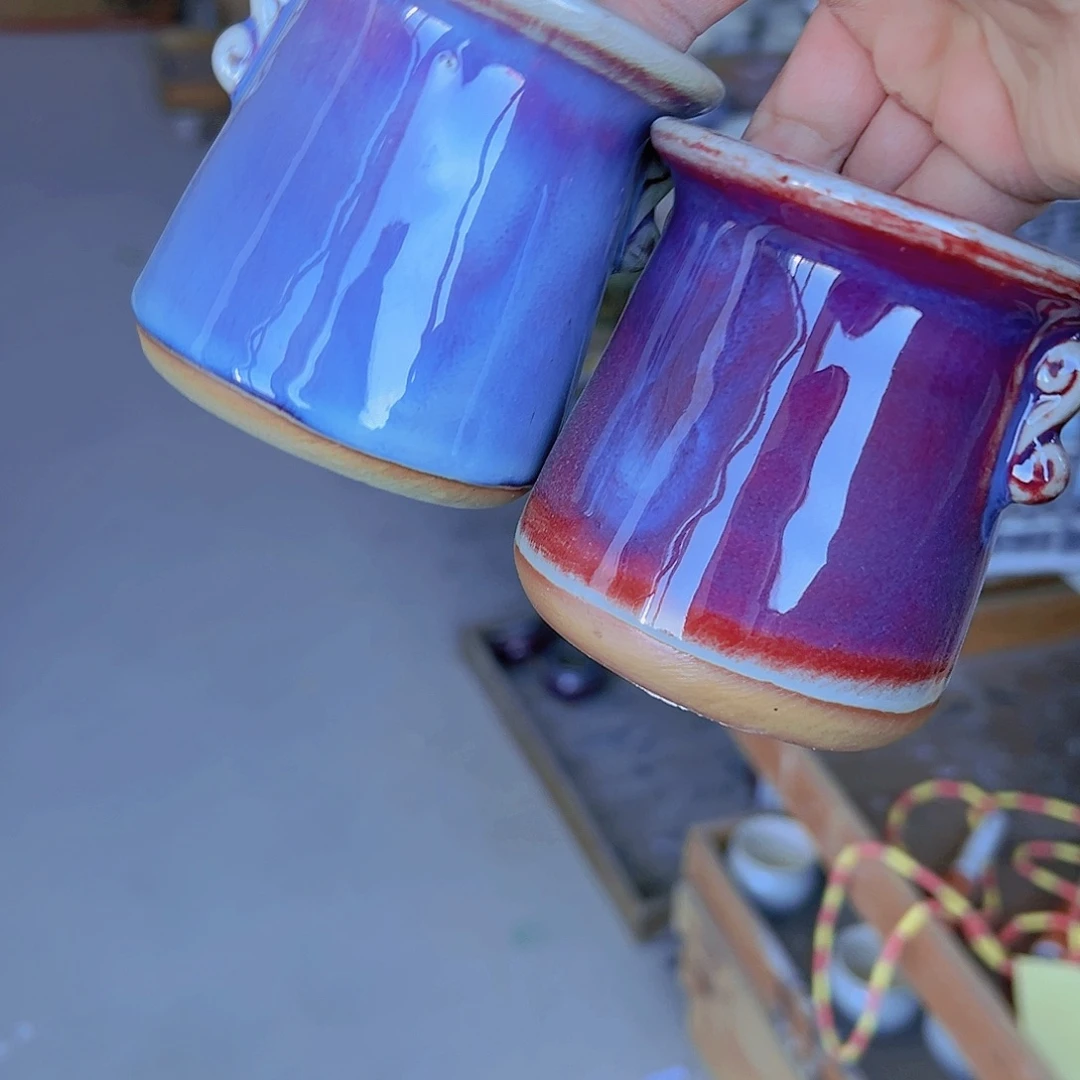 红陶陶瓷花盆单场满12包邮