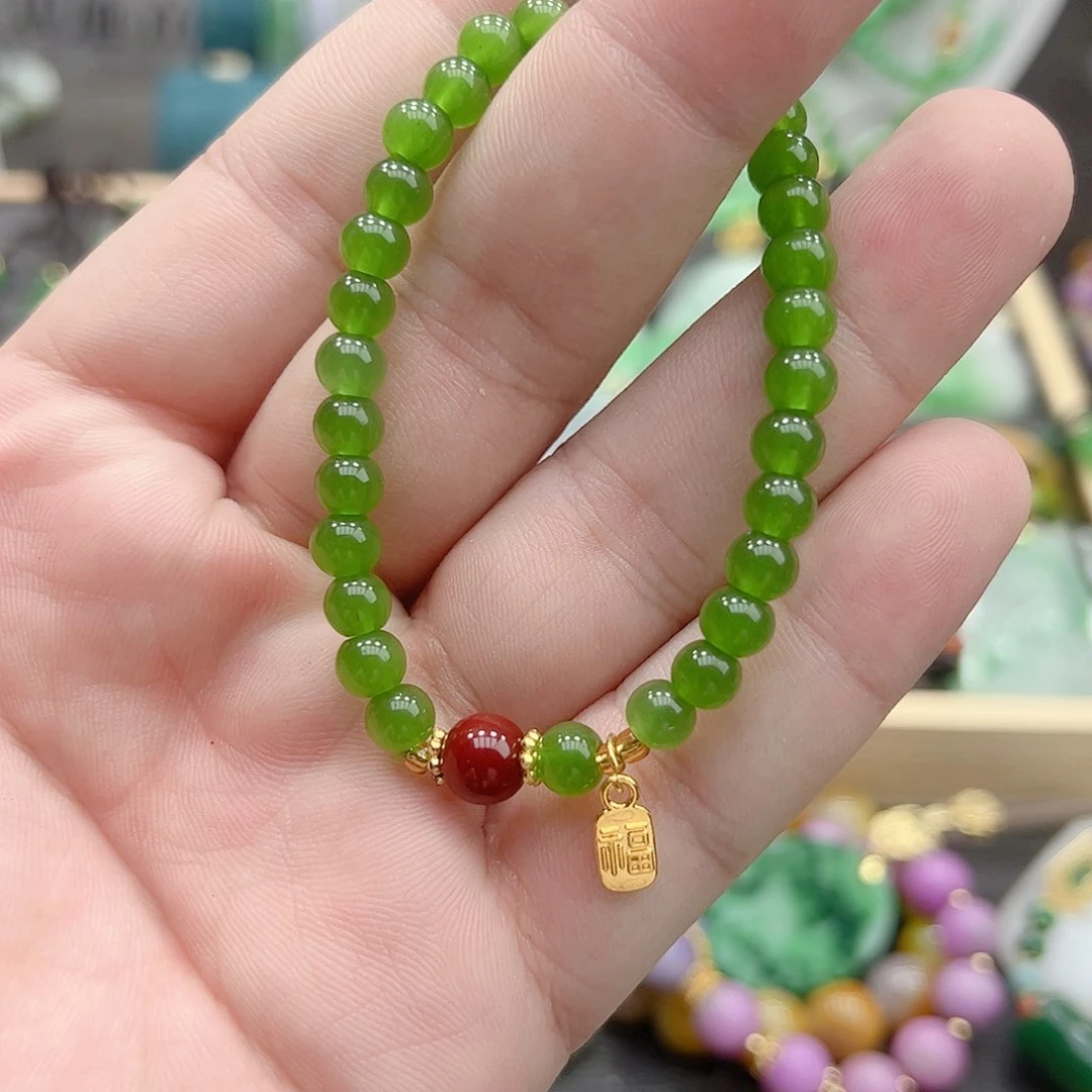 翡翠银S925镶嵌吊坠(赠链)