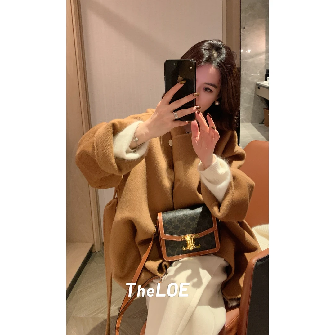 TheLOE/【松弛哲学显贵驼色超细羊毛大衣】减龄百搭大衣#LE-JM0439