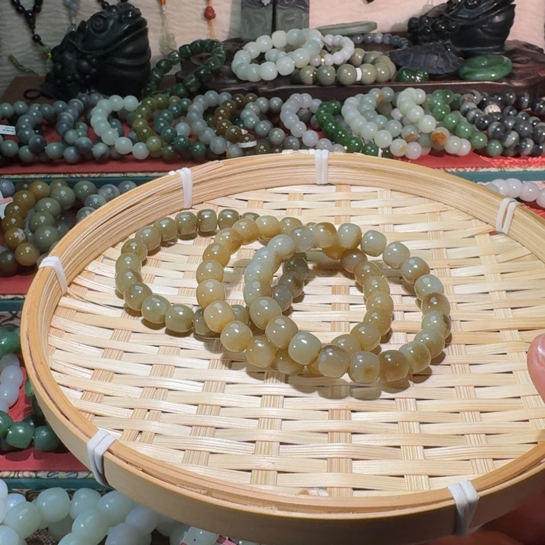 和田玉未镶嵌手链多样性拍一发一