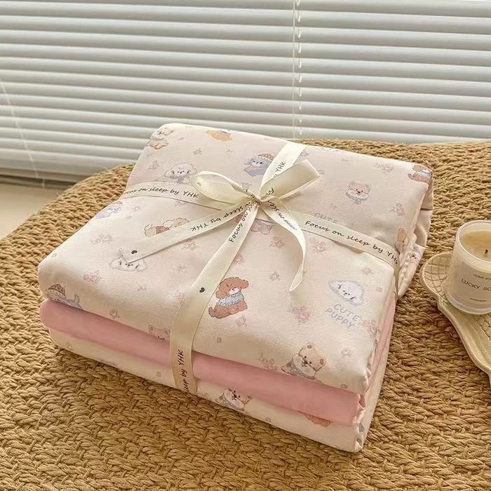【够够专属】双层纱卡通床品四件套