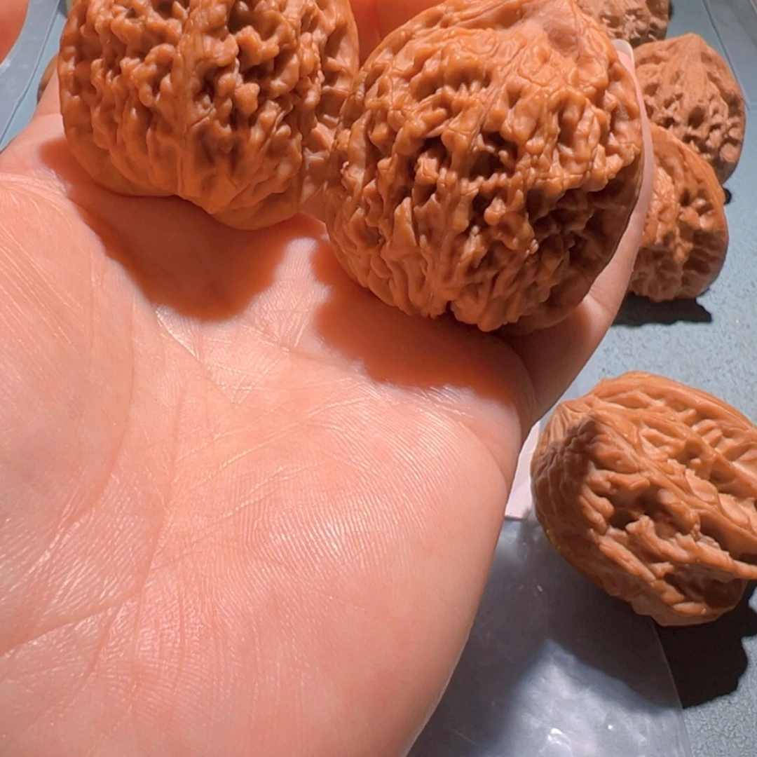 鉎***文玩核桃把件莲花40